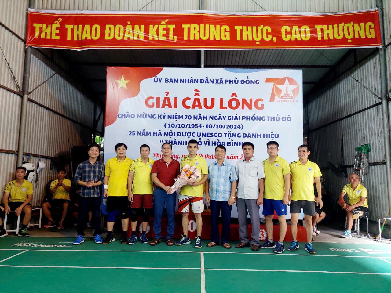 GIẢI CẦU LÔNG CHÀO MỪNG KỶ NIỆM 70 NĂM GIẢI PHÓNG THỦ ĐÔ (10/10/1954-10/10/2024), 25 NĂM HÀ NỘI...